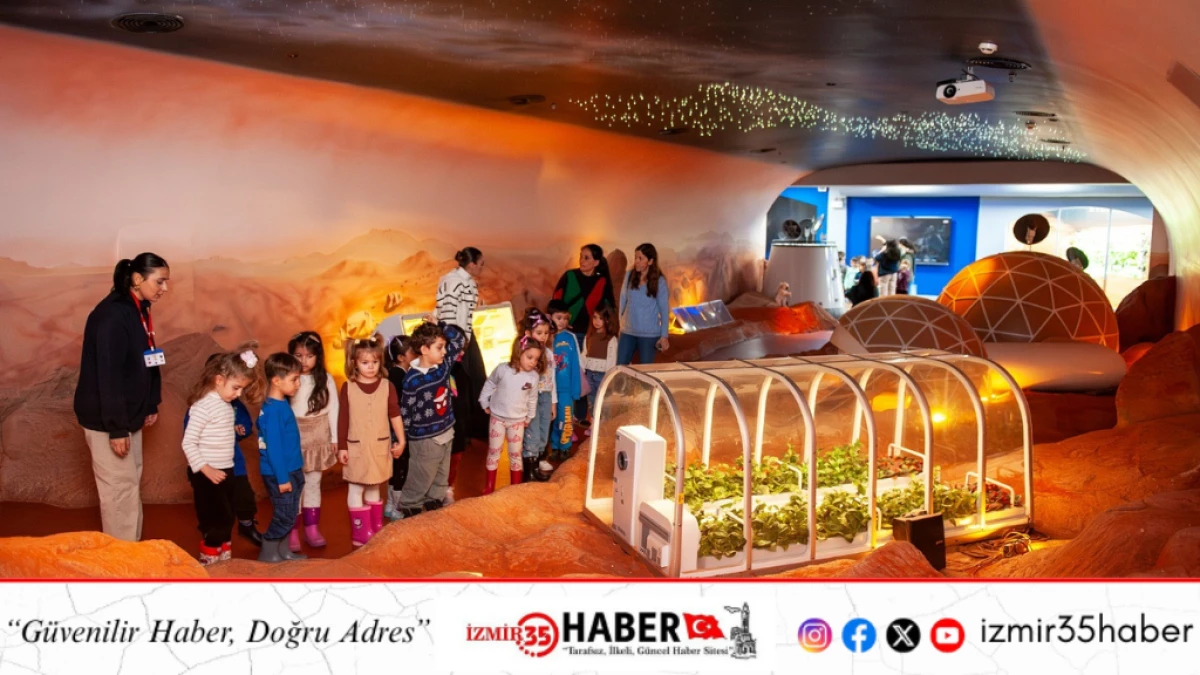 Karşıyakalı anaokulu &ouml;ğrencileri Uzay Kampı&rsquo;nda