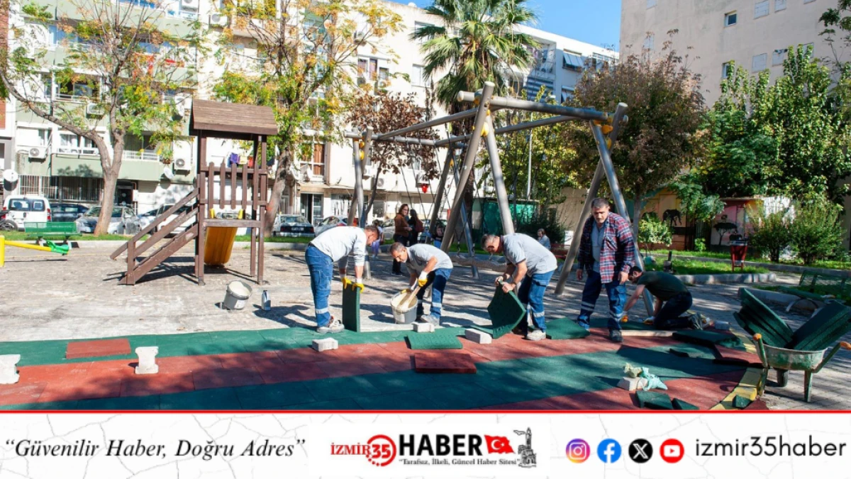 Karşıyaka&rsquo;nın parkları tek tek yenileniyor