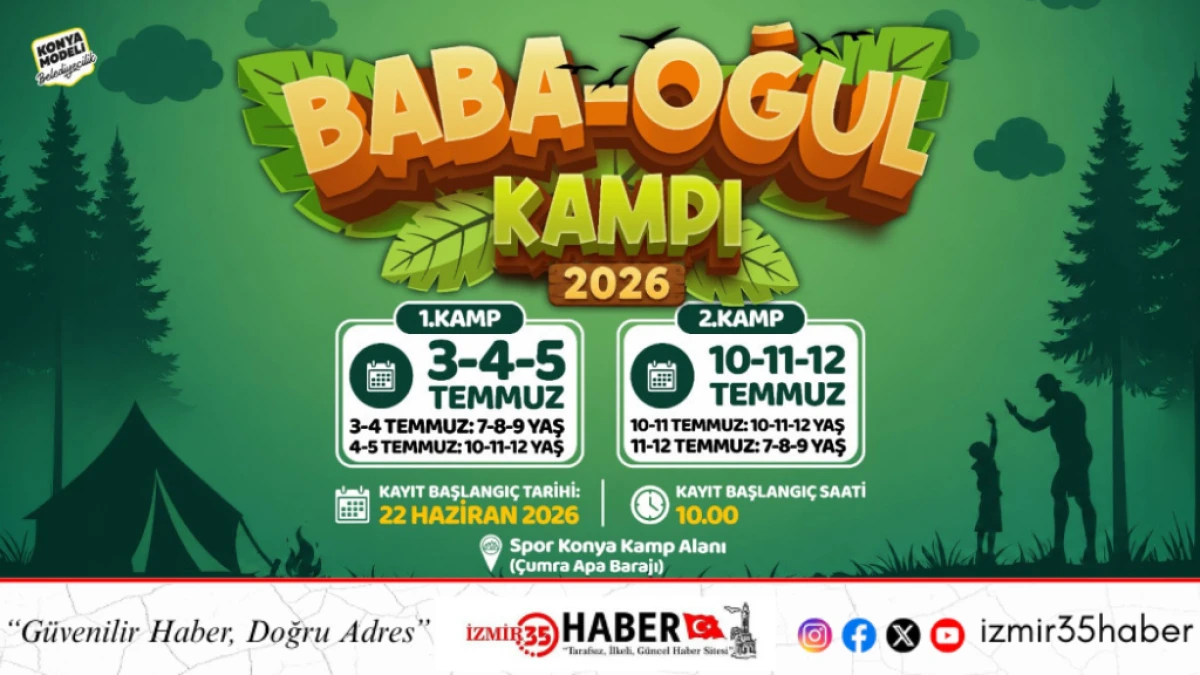  KONYA B&Uuml;Y&Uuml;KŞEHİR'İN BABA-OĞUL KAMPI İ&Ccedil;İN KAYIT ALINIYOR