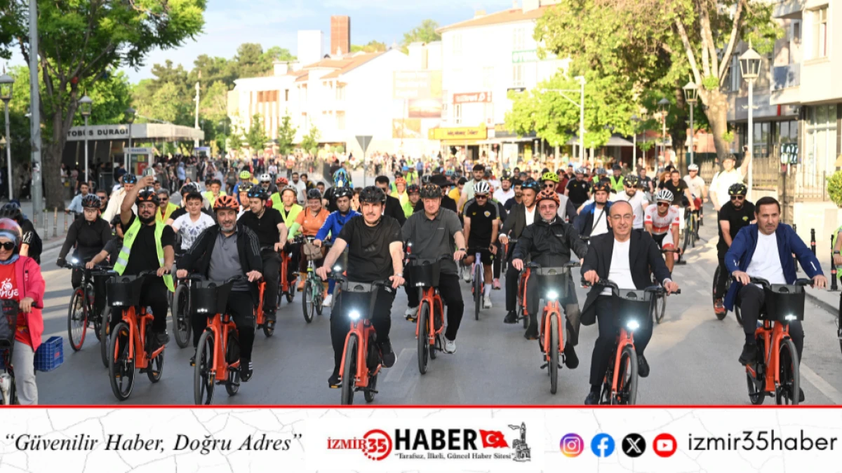 KONYA&rsquo;DA ŞEHİR MERKEZİ VE 28 İL&Ccedil;EDE AYNI ANDA BİNLERCE BİSİKLETSEVER PEDAL &Ccedil;EVİRDİ