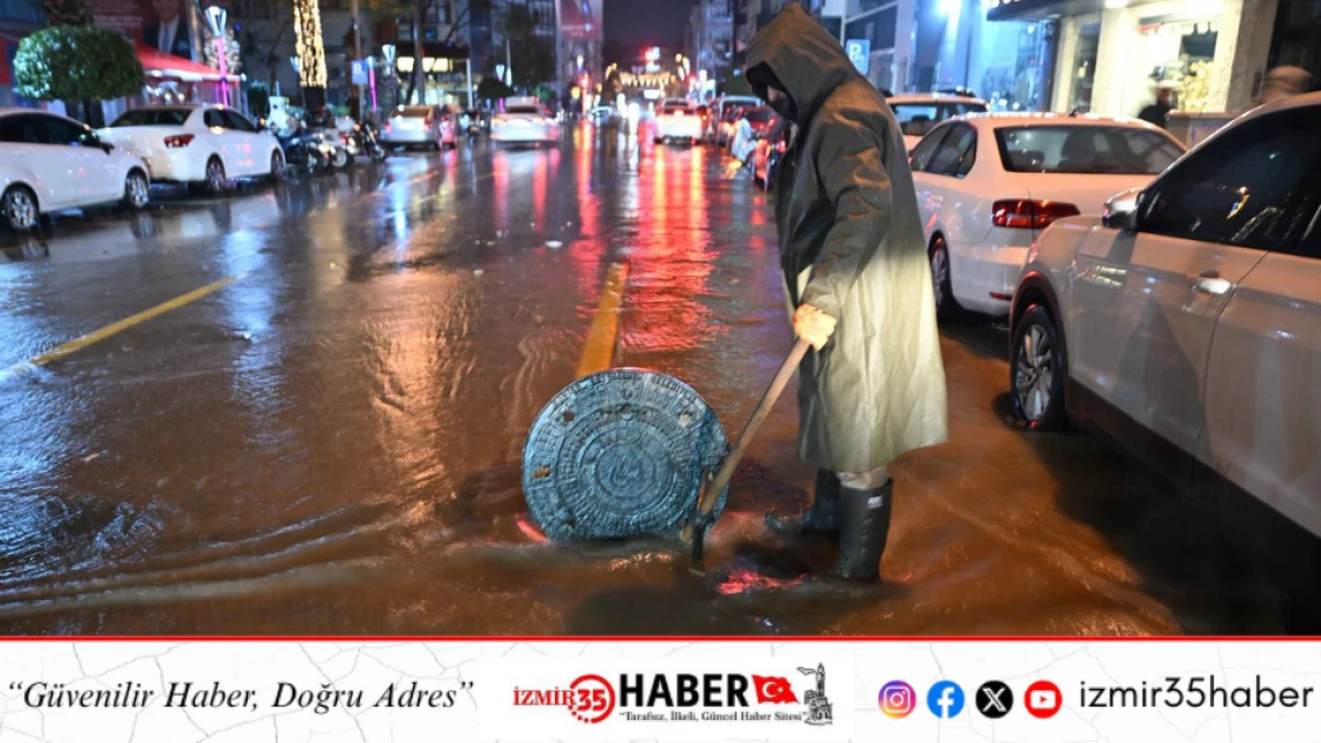 Manisa B&uuml;y&uuml;kşehir ve MASKİ&rsquo;den Yağış Mesaisi: Ekipler T&uuml;m Gece Sahadaydı