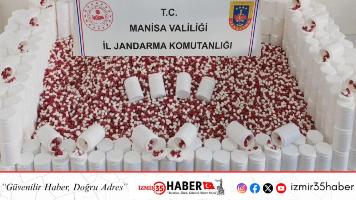 Manisa&rsquo;da 20 Bin 345 Sentetik Hap Ele Ge&ccedil;irildi