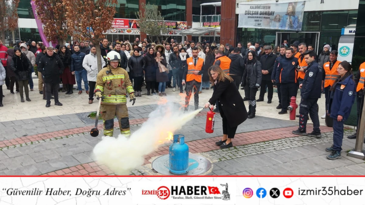 MASKİ&rsquo;de Ger&ccedil;eği Ger&ccedil;epi Aratmayan Yangın Tatbikatı