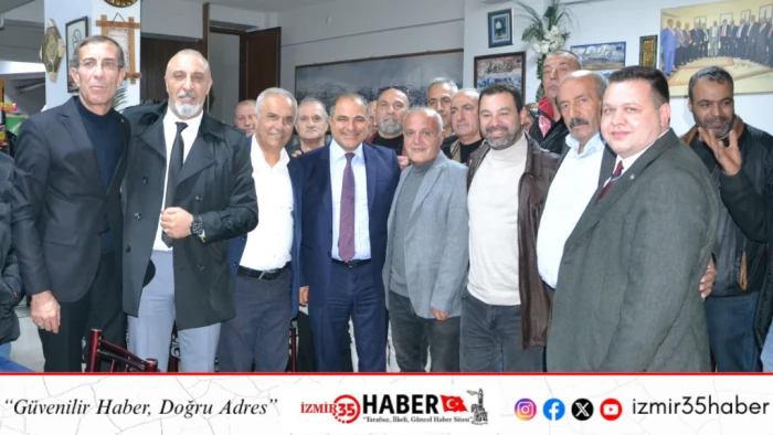 MHP MYK &Uuml;yesi Ali U&ccedil;ak, Manisa Bitlisliler K&uuml;lt&uuml;r ve Dayanışma Derneği Başkanı Cevdet &Ccedil;i&ccedil;ek'i ziyaret etti.