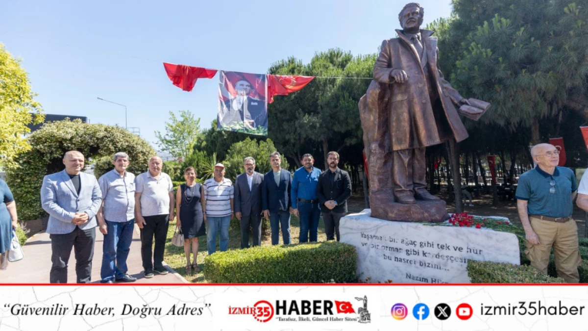 Nazım Hikmet Karşıyaka&rsquo;da şiirleriyle anıldı