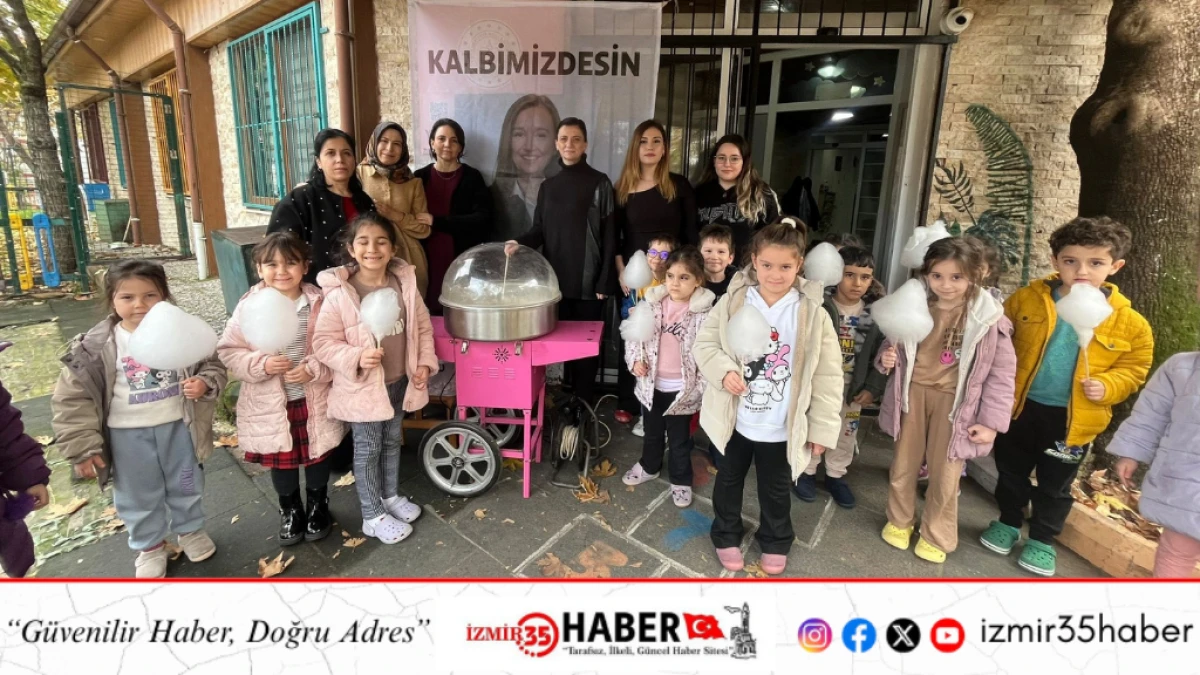 Okulda Zeyrek ve Durbay i&ccedil;in pamuk şeker hayrı ger&ccedil;ekleştirildi.