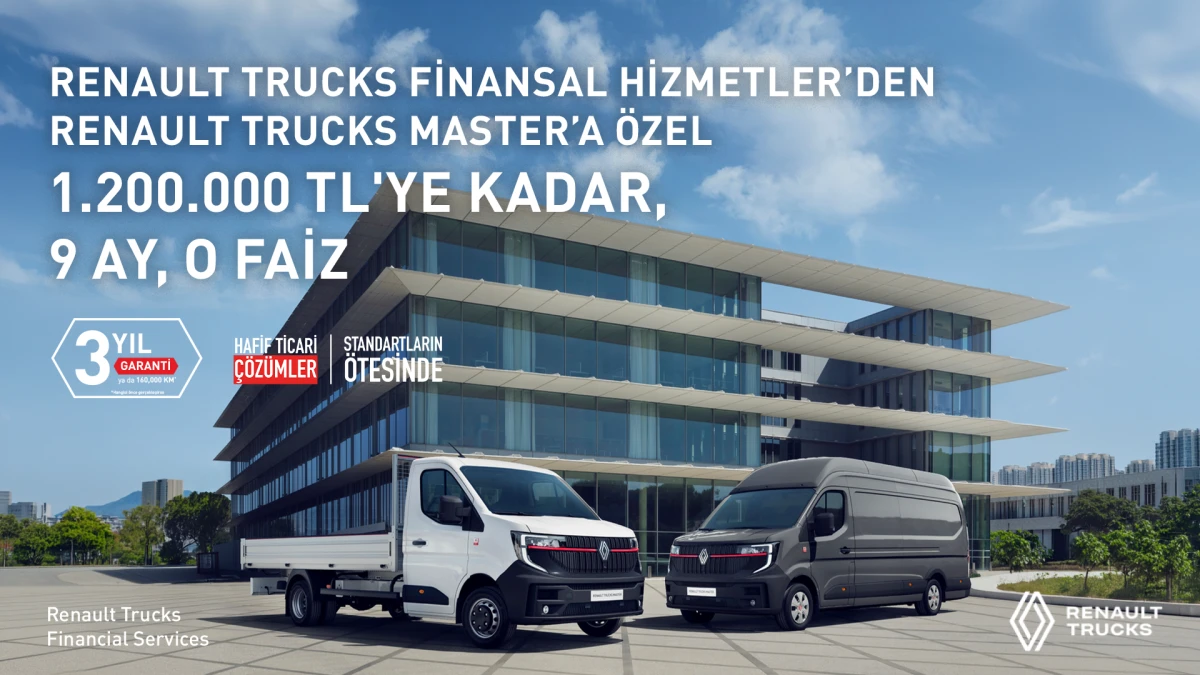 Renault Trucks Master Red EDITION i&ccedil;in lansmana &ouml;zel y&uuml;zde 0 faizli finansman fırsatı