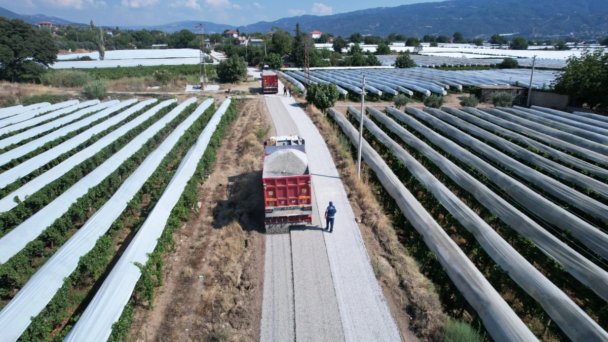 Sarıg&ouml;l&rsquo;de &Uuml;z&uuml;m Hasadı &Ouml;ncesi &Uuml;reticilerin Yolu Yenileniyor