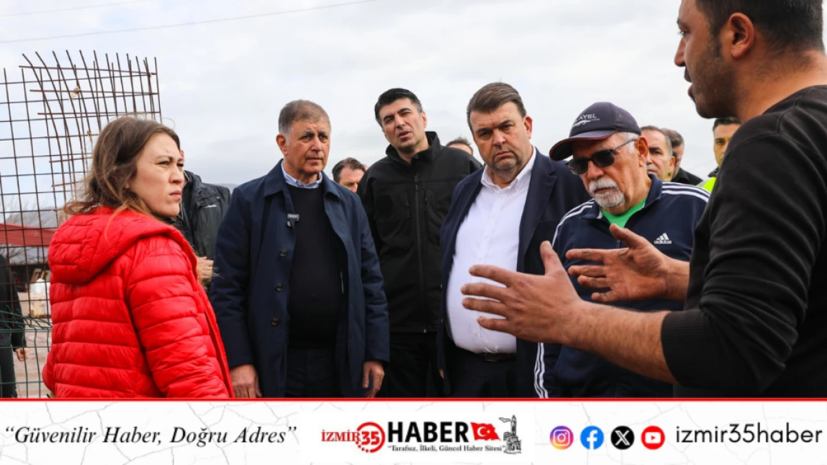 Seferihisar'da sel ve fırtına sonrası yoğun mesai;