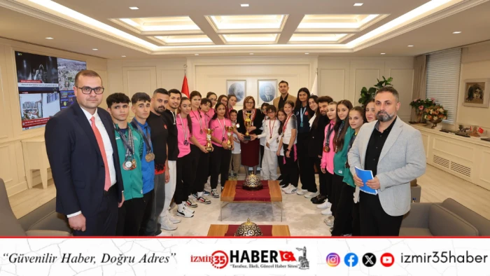  SPOR ŞEHRİ GAZİANTEP&rsquo;İN ŞAMPİYONLARINDAN BAŞKAN ŞAHİN&rsquo;E ZİYARET