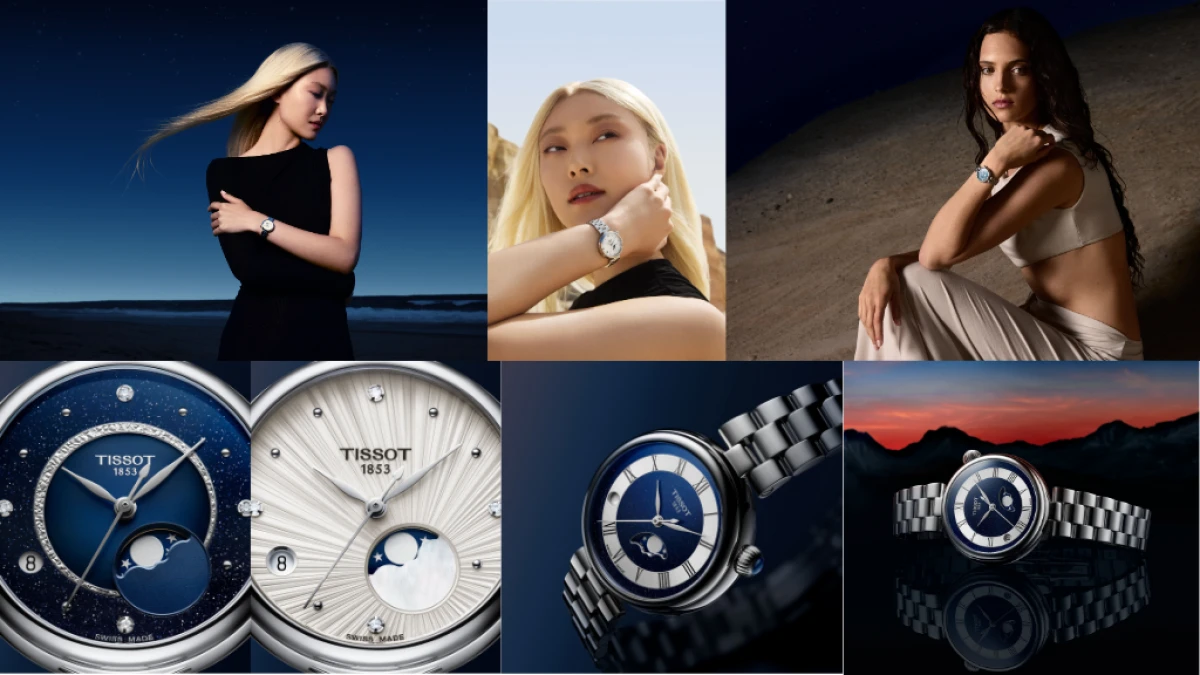 TISSOT D&Eacute;SIR MOONPHASE İLE GECENİN IŞILTISI
