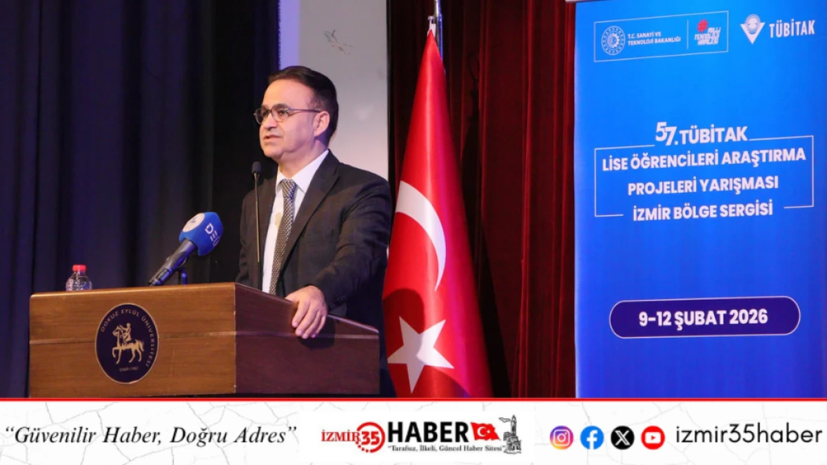 T&Uuml;BİTAK 57. Lise &Ouml;ğrencileri Araştırma Projeleri İzmir B&ouml;lge Yarışması &Ouml;d&uuml;l T&ouml;reni Ger&ccedil;ekleştirildi