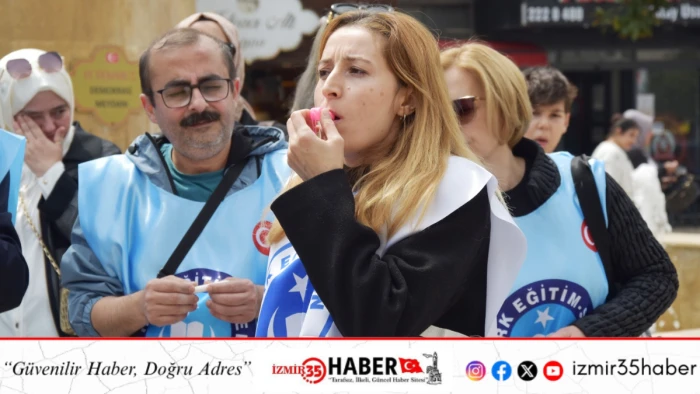 T&uuml;rkiye Kamu-Sen'e bağlı T&uuml;rk Eğitim Sen Manisa Şubesi, okullarda artan şiddet olaylarını protesto etti.