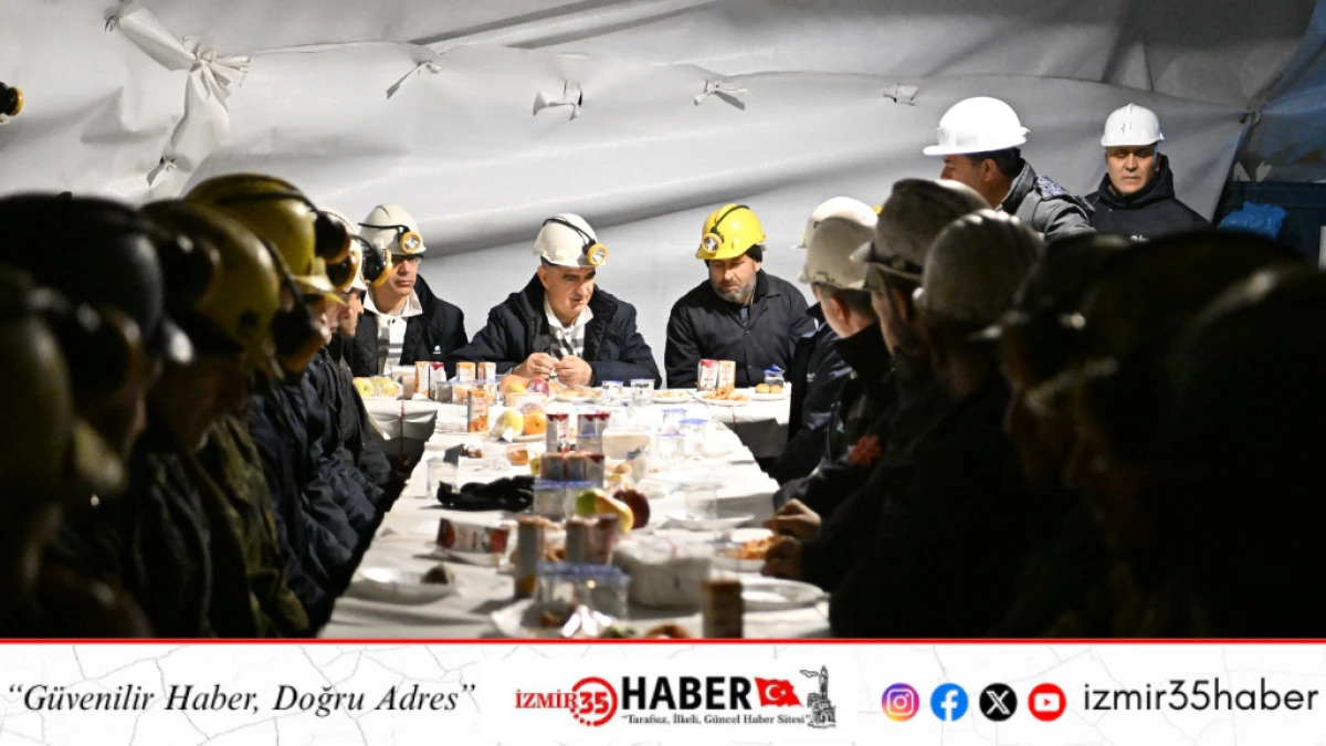 Vali &Ouml;zkan, Yeni Yılı Madencilerle Birlikte Karşıladı