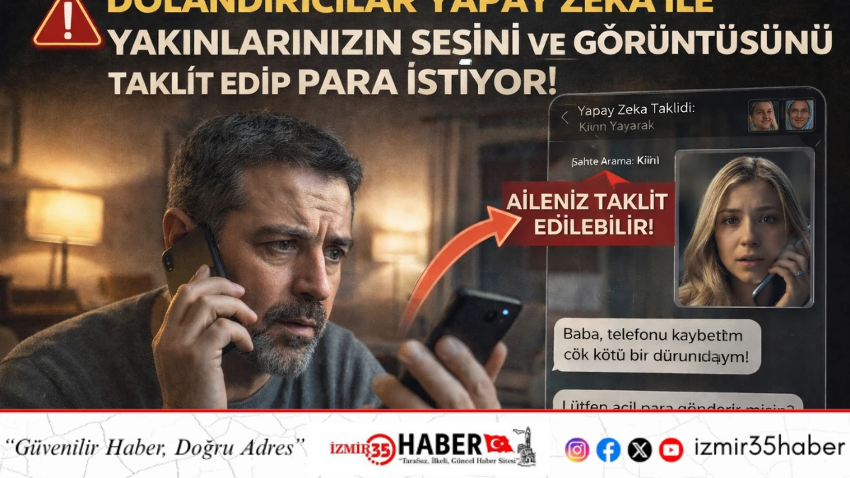 Yapay zekayla ailenizi taklit edip para istiyorlar!