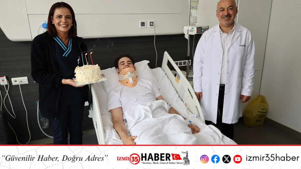 YENİ YAŞINI DOKTORUYLA BİRLİKTE KUTLADI