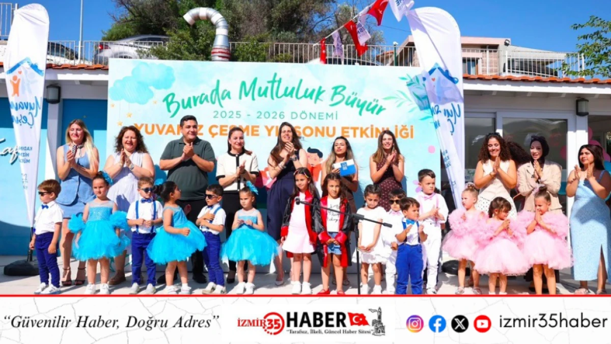 Yuvamız &Ccedil;eşme&rsquo;de minikler sertifikalarını aldı